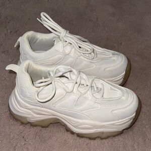 Madden Girl White Chunky Sneakers